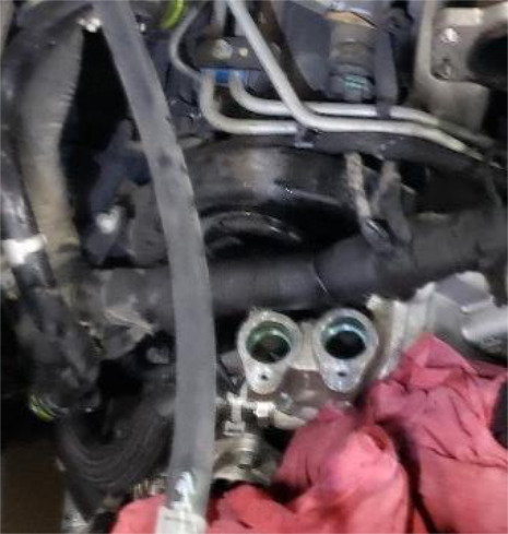 Replace the water transfer connection