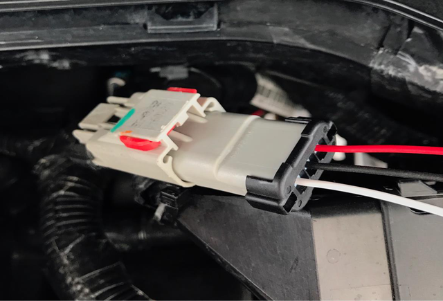 Connect to the crankcase pressure sensor on the driver side valve cover