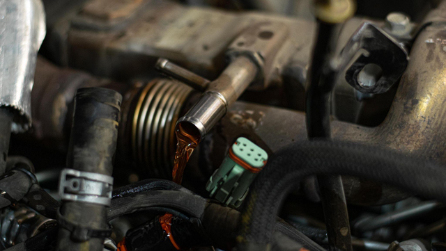 Unhook the coolant lines to the EGR cooler