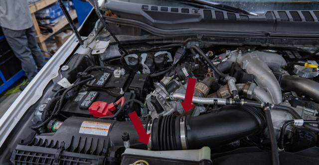 Remove the air intake tube