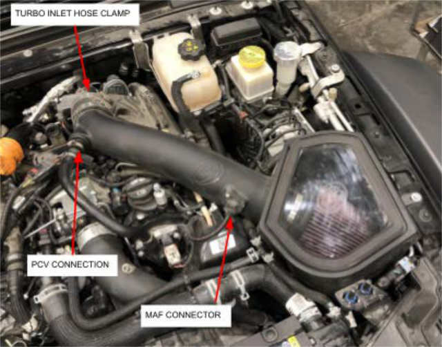 Remove the intake system