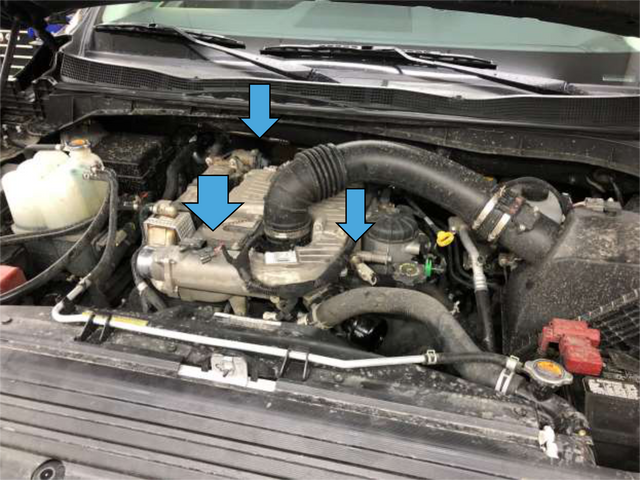 Disconnect the sensors on the factory charge tube