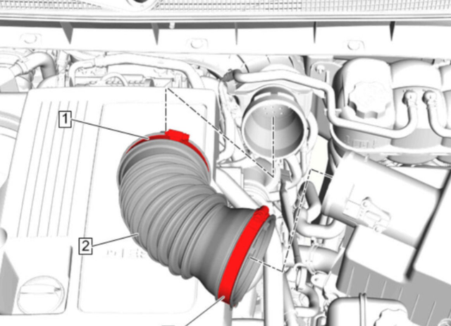 Remove the air intake duct