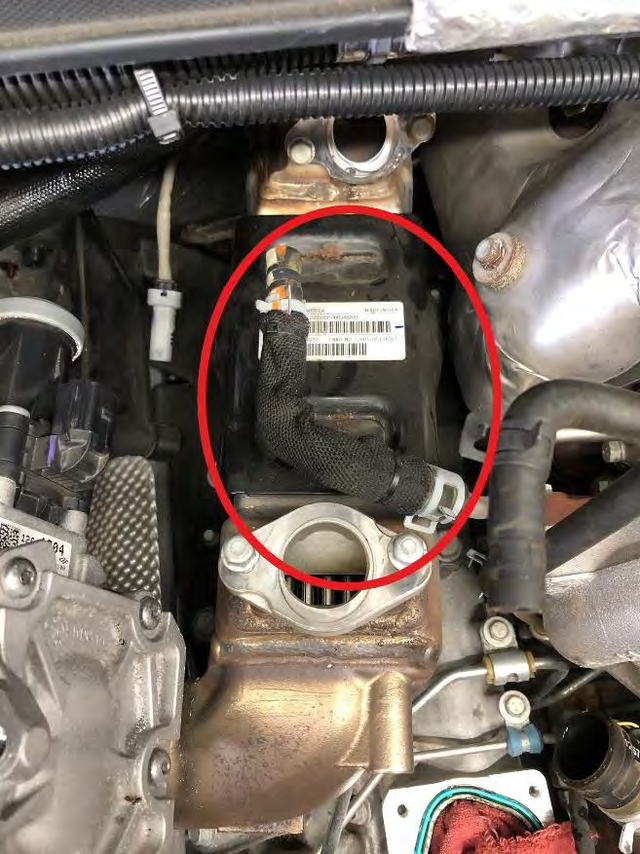 Remove the EGR cooler