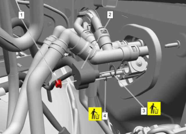 Reposition the A/C lines