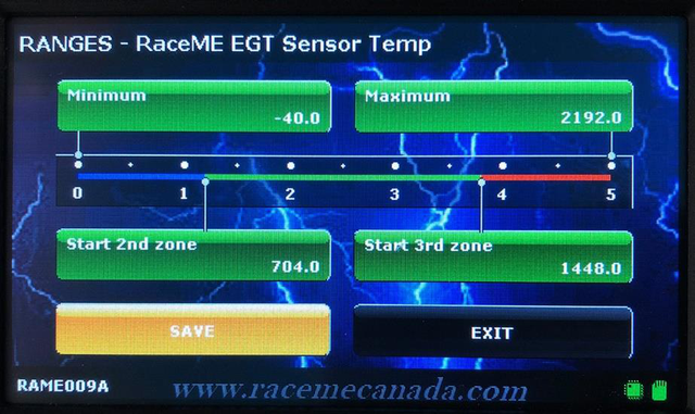 Alarms, ranges and calibration
