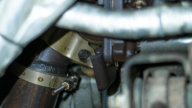 Remove the downpipe