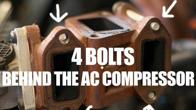 Unbolt the EGR cooler from the motor