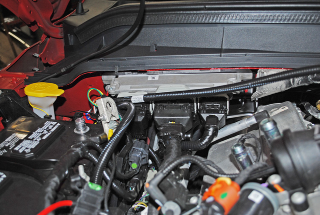 Install the EGR cooler pass-through plate