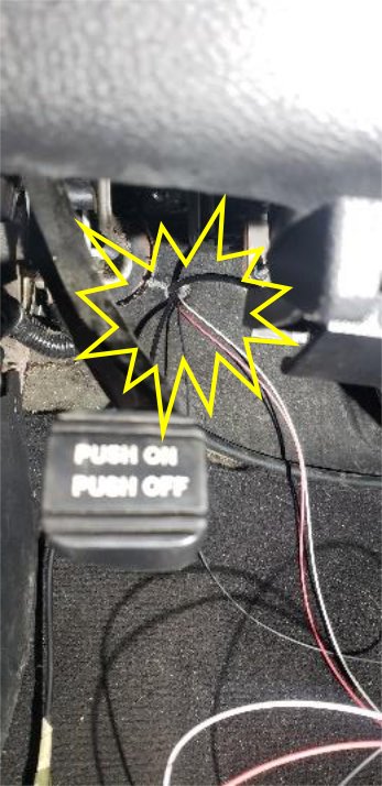 Fish the unlock cable through the hood latch grommet