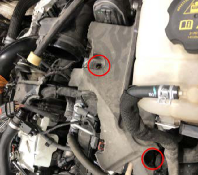 Remove the foam cover on top of the valve cover