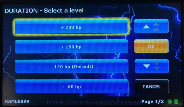 Set the duration