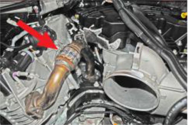 Remove the longer EGR pipe
