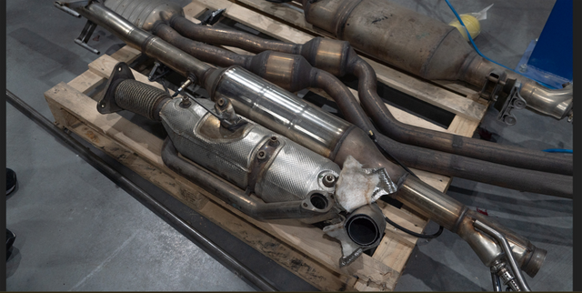 Remove the stock exhaust from the downpipe to the muffler