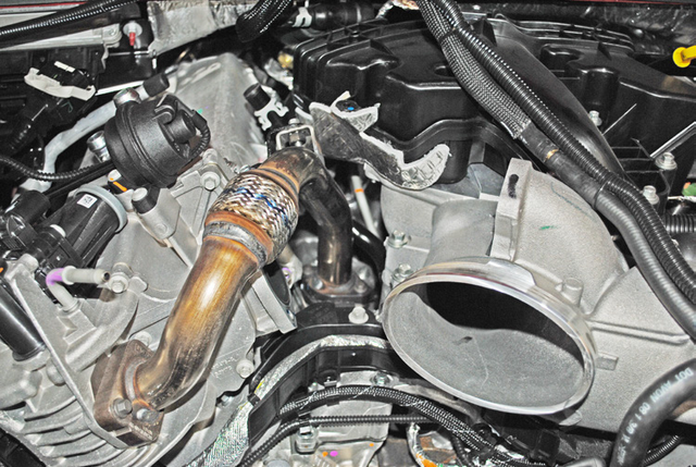 Remove the longer EGR pipe