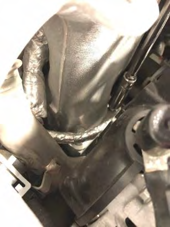 Remove the shorter EGR hot side pipe