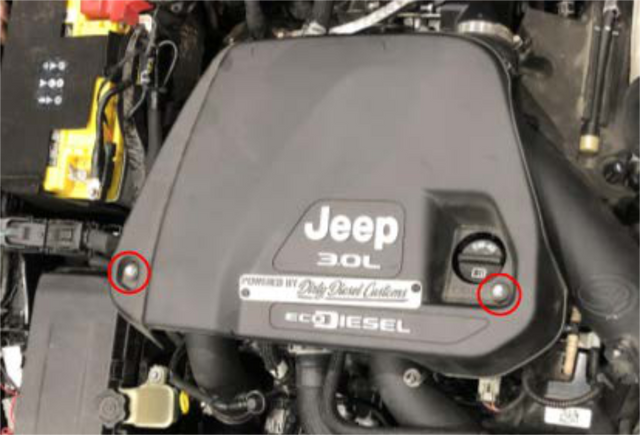 Remove the engine dress cover