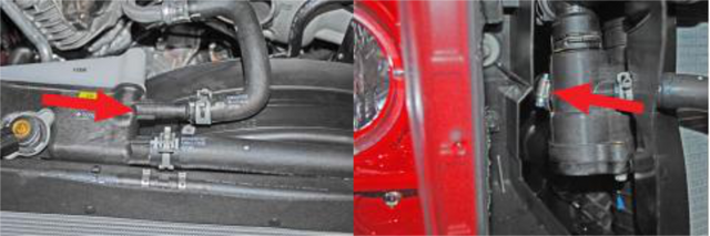 Disconnect the two 3/4" coolant hoses to the top of the EGR cooler