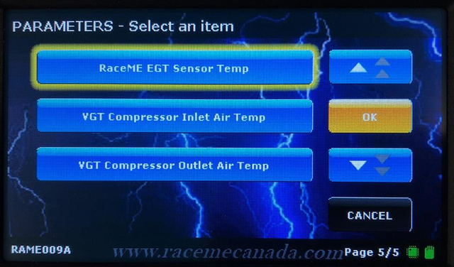 Select RACEME EGT SENSOR TEMP