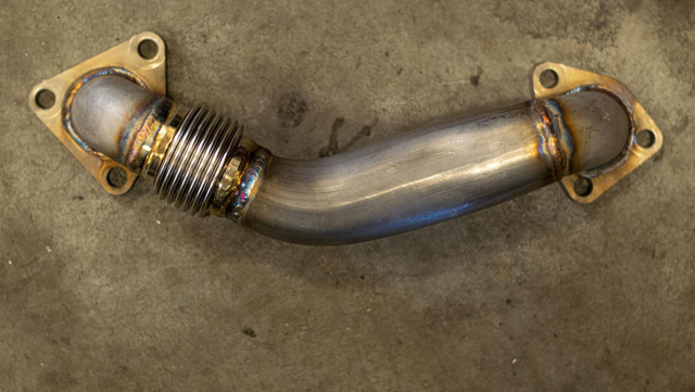 Install the new up-pipe