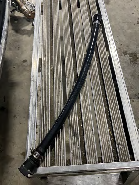 Fit the heater hose assembly with the 1.3" aluminium barb