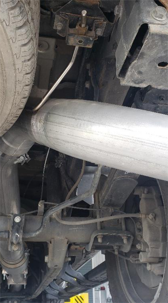 Remove the tailpipe