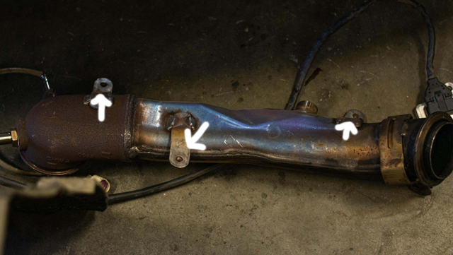 Remove the downpipe