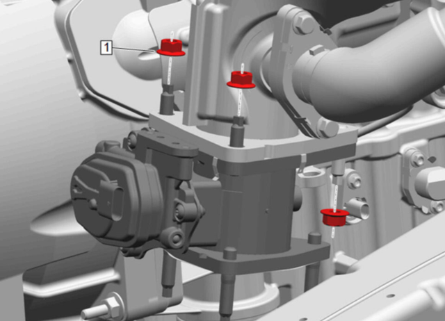 Remove the exhaust back pressure valve