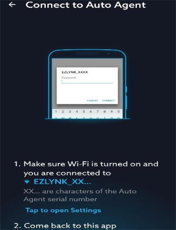 Connect to the Auto Agent over Wi-Fi and update its firmware