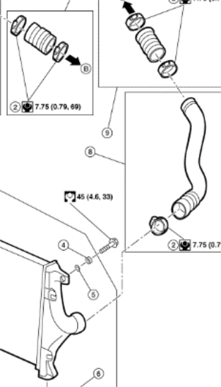 Remove the old air inlet hose