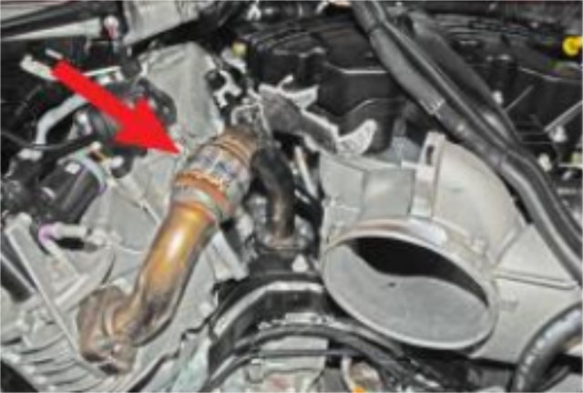 Remove the longer EGR pipe