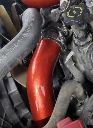 Install the air inlet tube