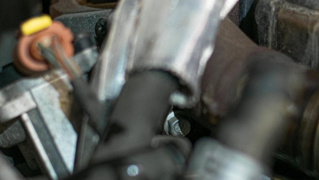 Remove the EGR bypass pipe