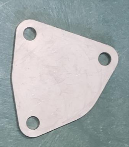 Install the block off plate