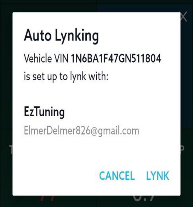 Confirm the lynk details