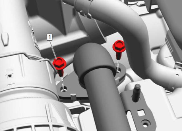 Remove the EGR crossover pipe bolts