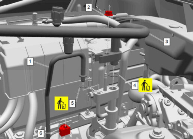 Reposition the A/C lines