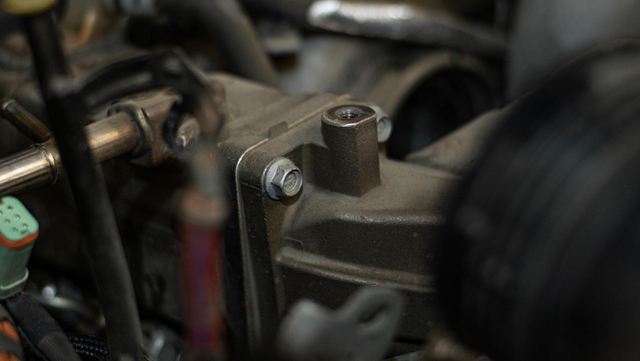 Separate the two halves of the EGR cooler