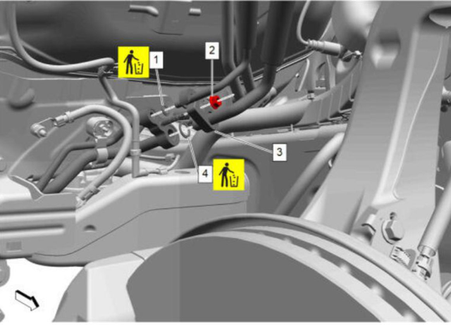 Reposition the A/C lines