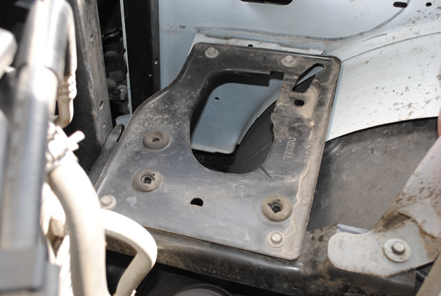 Remove the air box and filter