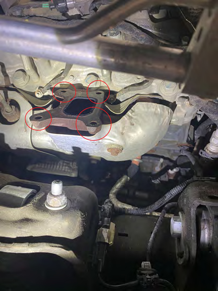 Remove the lower EGR valve