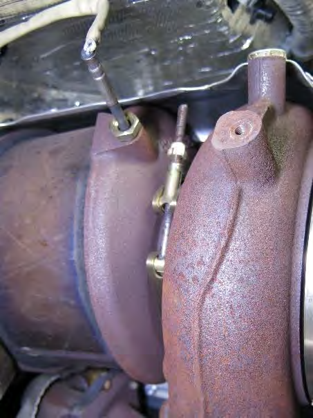 Break the SCR free from the turbo