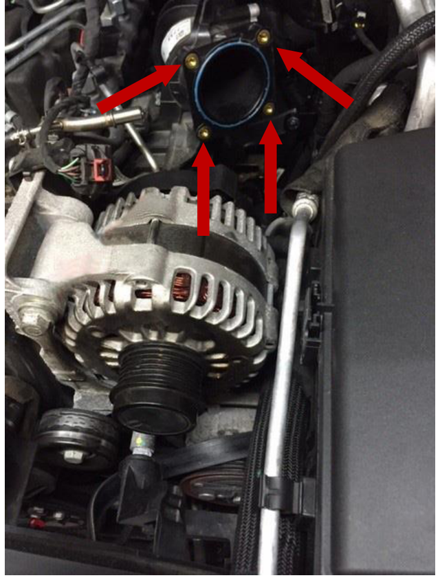 Unplug and remove the throttle valve