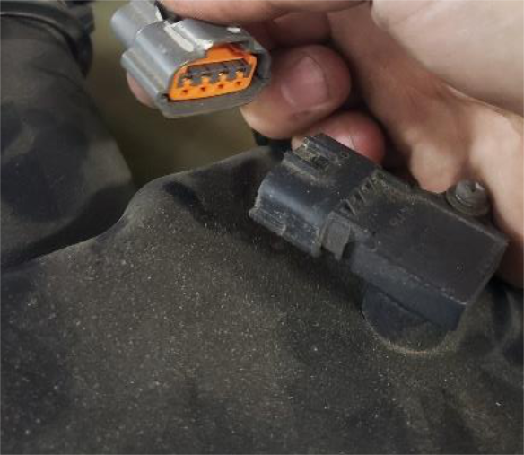Move the MAF and compressor inlet sensors to the new duct, and fit the filter